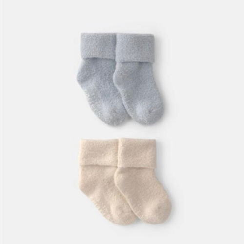 Baby 4-Pack Baby Booties - Blue/Ivory | Carter's