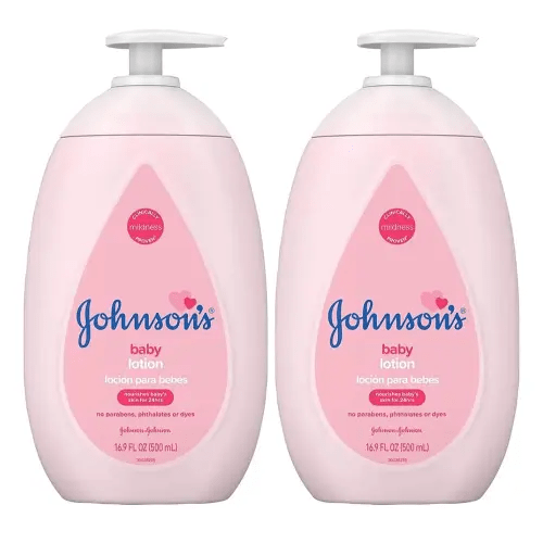 Johnsons Baby Lotion 16.9 Ounce Pump (500ml) (2 Pack)