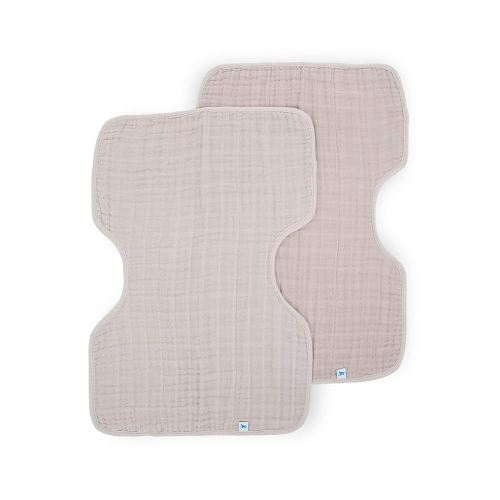 Little Unicorn Ultra-Absorbent Premium Burp Cloth 2 Pack | Soft on Baby's Skin | Larger Size | Ergonomic Design | Set of 2 (Porposie)