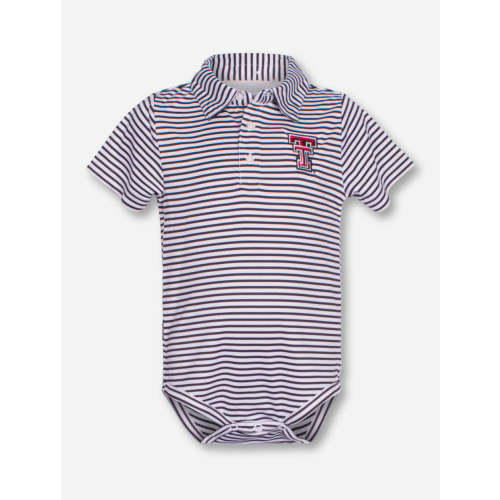 Garb Texas Tech "Carson" INFANT Striped Polo Onesie – Red Raider Outfitter
