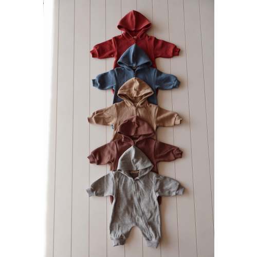 Zip Up Hooded Jumpsuit