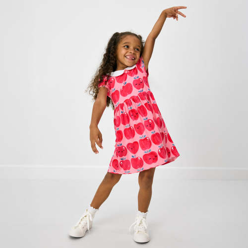 Sweet Orchard Collar Skater Dress | Little Sleepies