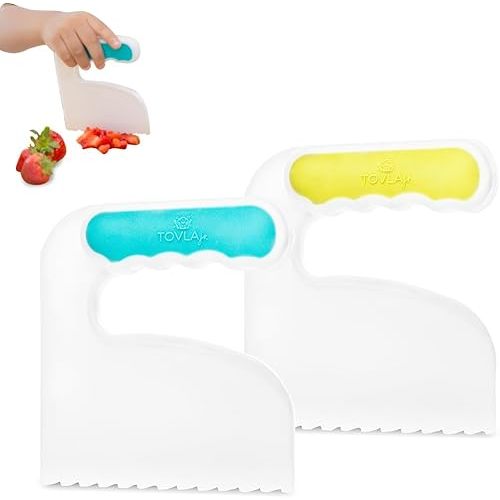 TOVLA JR. Toddler Chopper Knife Set for Real Cooking | Safe | Ages 2-6