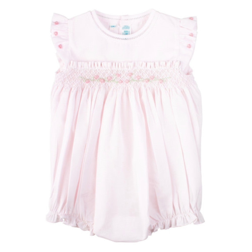 Rose Garden Collection Smocked Fly Sleeve Bubble | Feltman Brothers