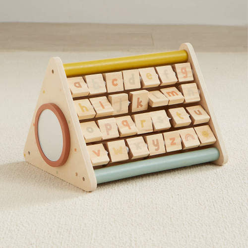 Wonder & Wise by Asweets Wooden Triangle Baby Activity Toy