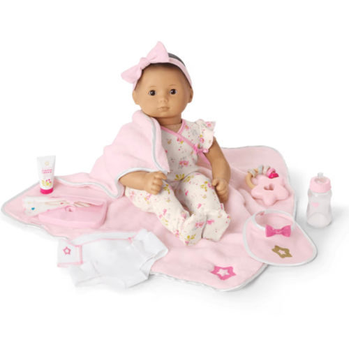 Bitty Baby® Doll #3 with blonde hair Care & Play Set