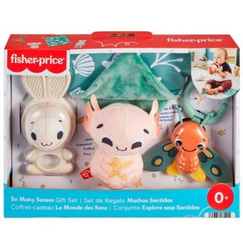 Fisher-Price Baby Toys So Many Senses Set, 4 Sensory Activities for Developmental Play for Newborns Ages 0+ Months