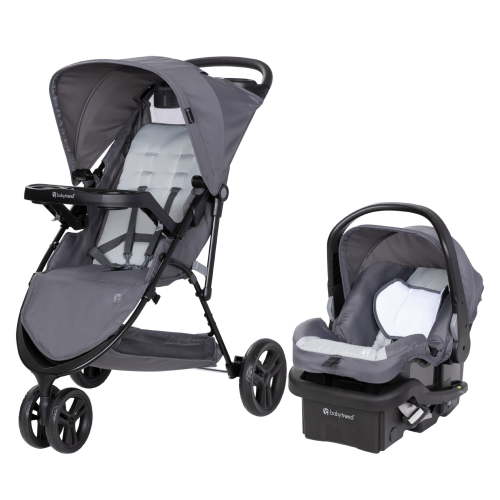 Baby Trend Venture 3-Wheel Stroller Travel System, Stellar Grey