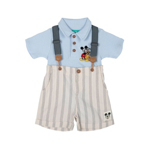 Mickey Mouse 2-Piece Polo Bodysuit and Shorts Set