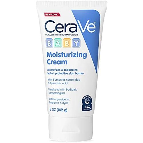 CeraVe Baby Cream | Gentle Moisturizing Cream with Ceramides | Fragrance, Paraben, Dye & Phthalates Free | Rich & Non-Greasy Feel | Gentle Baby Skin Care | 5 Ounce