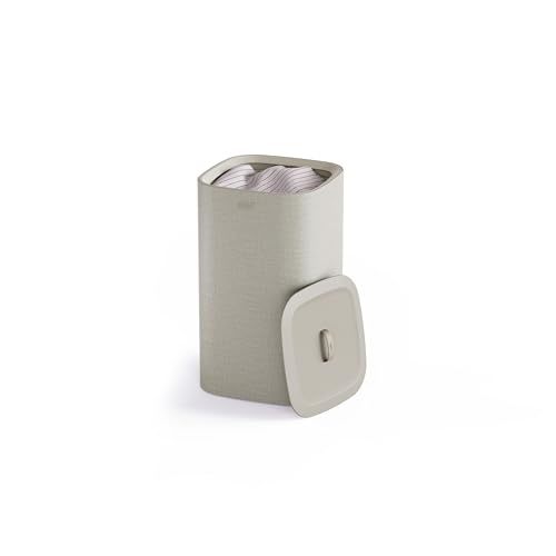 Joseph Joseph Tota One 60L/15.85 gallon Laundry Basket, Removable Washing Bag with handles, Perfect for Bedroom & Bathroom, Ecru