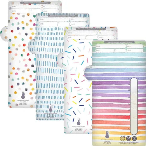 SPOSIE SimpleFeed Breast Milk Storage Bags | Feeding Made Easier | 8oz, 100 Count | Easy Pour, Temperature Sensor, Freezer Safe, Leak-Proof, BPA-Free