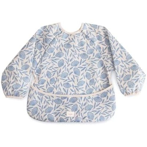 mushie Long Sleeve Baby Bib | Water Resistant Adjustable Fit for Ages 6-24 Months