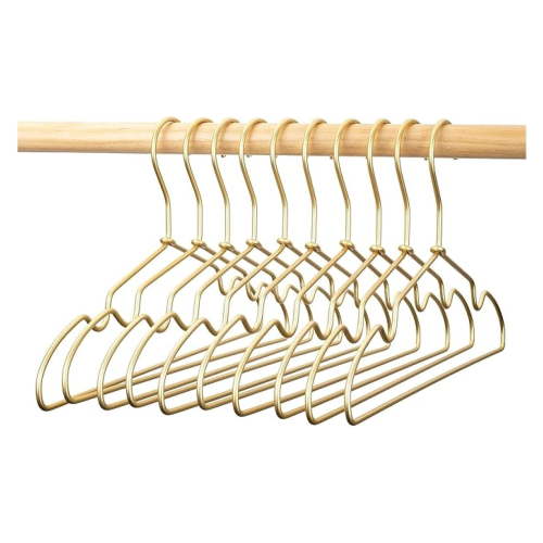 12.6" Metal Baby Hangers 30 Pack - Non Slip Kids Clothes Hangers, Aluminum Coat Hangers for Toddler & Children’s Clothes - Closet Organization