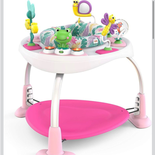 Bright Starts Bounce Baby 2-in-1 Activity Jumper Learning Toy - Playful Palms