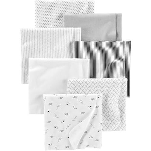 Simple Joys by Carter's unisex-baby 7-Pack Flannel Receiving Blankets