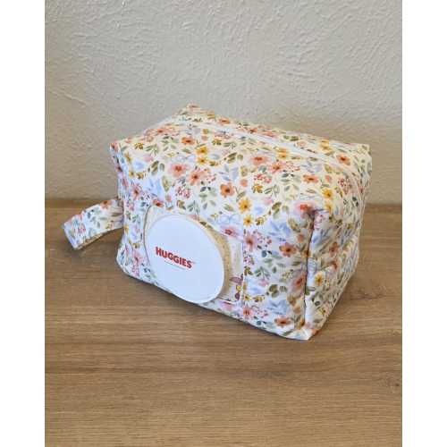 Flowers And Bows Diaper and Wipe Pouch | Quick On The Go Diaper Bag | Diaper Pouch | Diaper Bag | Baby Shower Gift | Handmade