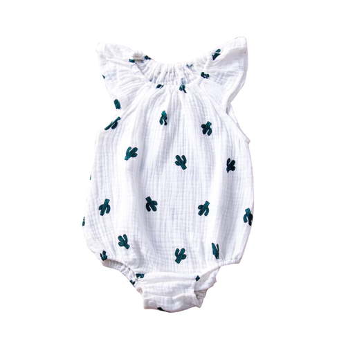 Utoimkio Unisex Baby Boy Girl Cartoon Print Sleeveless Romper Onesies One Piece Jumpsuit Summer Overall Clothes Size 0-24M