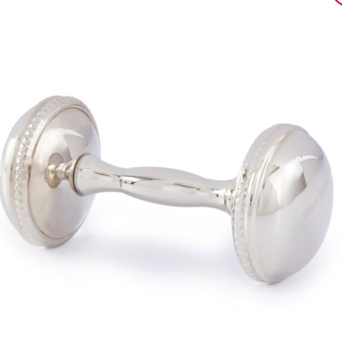 Silver Baby Rattle