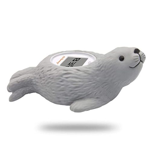 Doli Yearning Upgrade Baby Bath Thermometer Room Temperature| Water Thermometer|Kids' Bathroom Safety Products| Baby Bath(Seal Shape)℃/℉, LCD