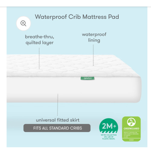 Waterproof Crib Mattress Pad - Crib