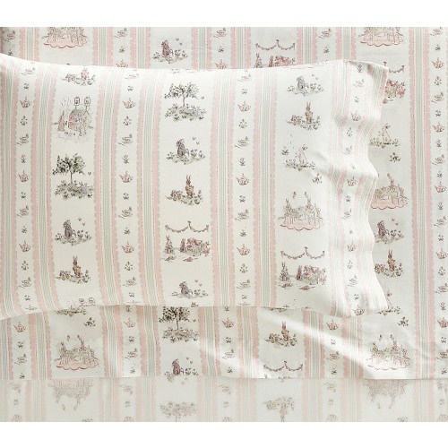 Riley Sheehey English Garden Stripe Organic Sheet Set