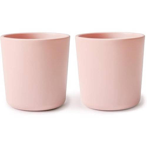 mushie Dinnerware Cups For Kids | Made in Denmark, Set of 2 (Blush)