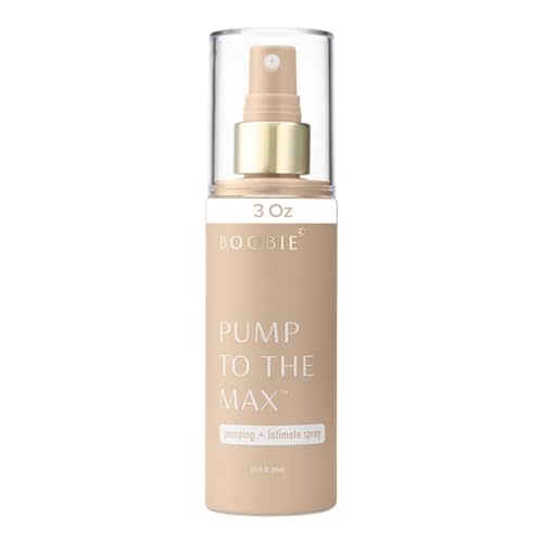 Boobie Pump to the Max Hands-free Dual-Purpose Breast Pumping & Intimate Spray | Increase Milk Supply & Ease Postpartum Discomfort During Pumping & Intimacy | Pregnancy & Beyond, 3 oz