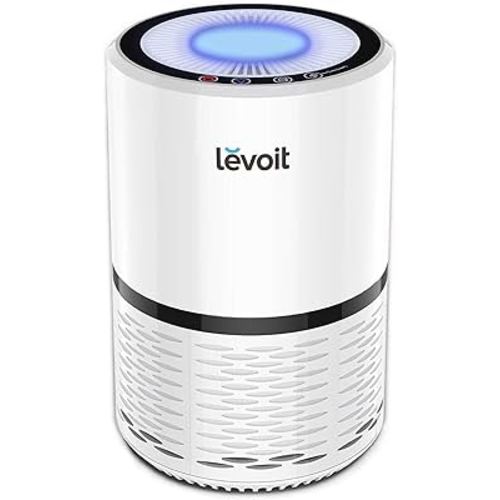 LEVOIT Air Purifiers for Home, AHAM VERIFIDE, High-Efficiency Filter for Smoke, Dust, Pollen, and Odors in Bedroom, Office, or Nursery, Optional Night Light, Quiet Operation, LV-H132, White