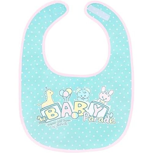 Littleforbig Cotton Waterproof Babydoll Printed Adult Bib with Adjustable Hook-and-Loop Fastener Closure - Baby Parade Adult Bib
