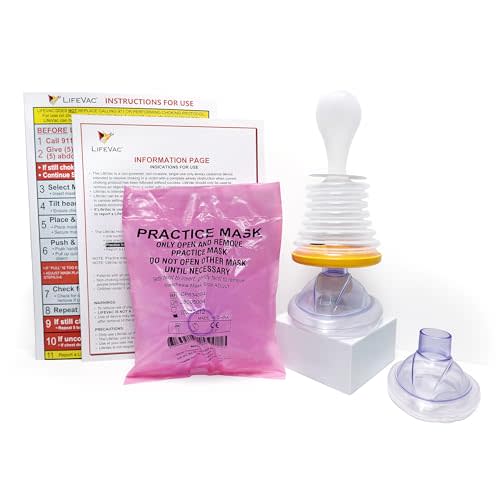 LifeVac Home Kit - Portable Suction Rescue Device, First Aid Kit for Kids and Adults, Portable Airway Suction Device for Children and Adults