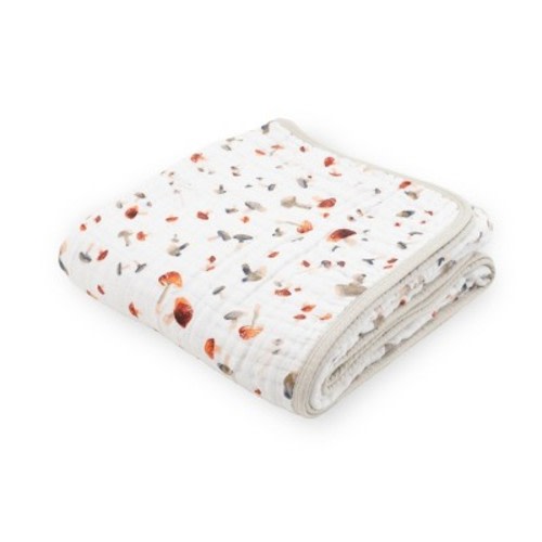 Little Unicorn Cotton Muslin Quilt Blanket - Mushrooms: Baby Blanket, 47 x 47, Nature And Outdoors Theme