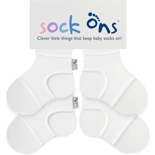 Kuwugi Sock Ons Clever Little Things That Keep Baby Socks On! - 6-12 Months - Twin Packs (2 Pack)