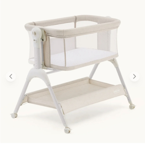 HARPPA Cuddly Sway | 3-in-1 Rocking Baby Bassinet & Bedside Sleeper with Anti-Reflux Mattress for Newborns | Attaches to Bed, Adjustable Height, Tool-Free Setup, Portable Wheels, CPSC Certified, Gentle Rocking Motion | Ideal for Infants, Safe Co-Sleeping