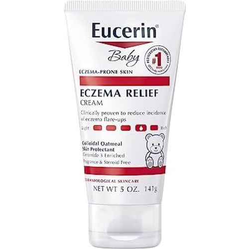 Eucerin Baby Eczema Relief Body Cream - Steroid & Fragrance Free for 3+ Months of Age - 5 oz. Tube