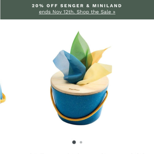 Tissue Bucket Baby Toy