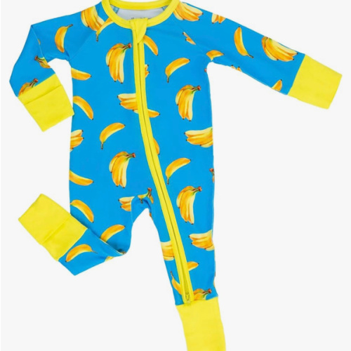 LollyBanks Baby Pajamas, Long Sleeve Baby Romper with 2-Way Zipper, 95% Viscose from Bamboo and 5% Spandex, Infant Sleepers