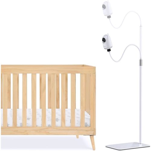bonoch Baby Monitor Mount for BBM01/ BBM02/ BBM03/14 Crib Camera Holder Wall Mount Flexible Twist Versatile Without Wall Damage, Baby Camera Stand for Crib Nursery