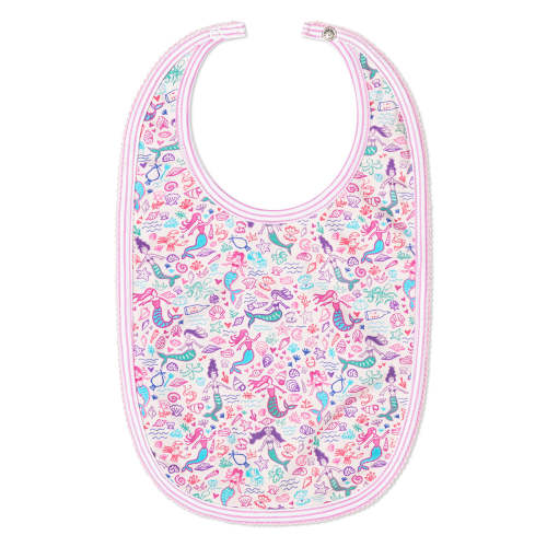 Mermaids Round Baby Bib