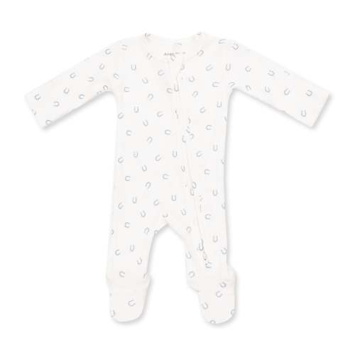 Little Horseshoes Blue - 2 Way Zipper Footie – Angel Dear