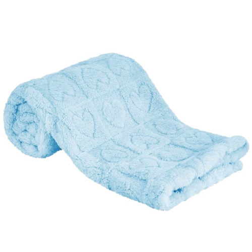 Sherpa Fleece Baby Blanket Heart Checkered Blanket, Ultra Soft Fluffy Premium Baby Blankets for Boys Girls, Cozy Infant Toddler Newborn Receiving Blankets for Crib Stroller 30”×40” (Blue)