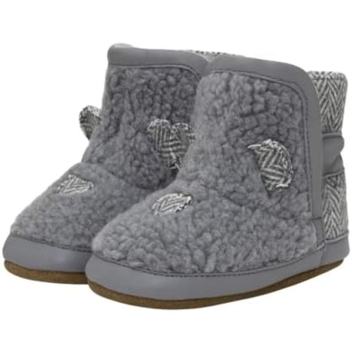 Robeez Baby Girls and Boys Soft Soles Slip-Resistant Crib Boots for Infant and Toddler, 0-24 Months