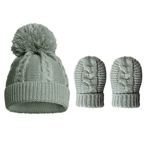 Pom Hat & Mittens Set – Neutrum Bear