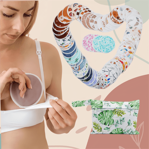 10 Pcs Washable & Reusable Breastfeeding Cloth Nursing Pads With 1 Mini Storage Bag | SHEIN USA