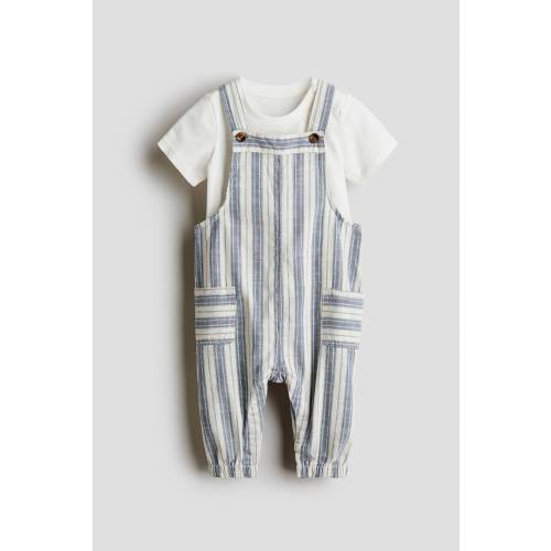 2-PIECE T-SHIRT AND OVERALLS SET