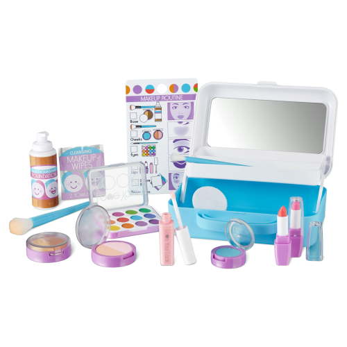 Free Shipping! Melissa & Doug Love Your Look Pretend Makeup Kit 16 Pieces for Creative Kids Play