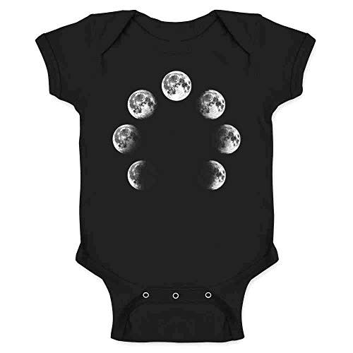 Pop Threads Moon Phases Lunar Cycle Astronomy La Luna Full Infant Baby Boy Girl Bodysuit