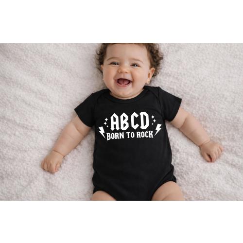 Born To Rock Baby Bodysuit- Alt Baby Clothes