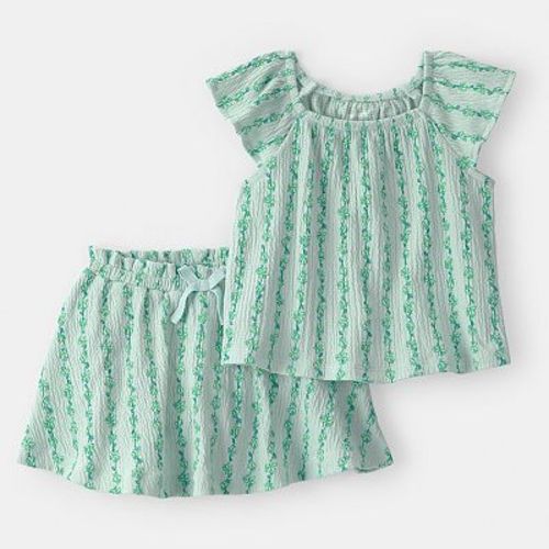 Baby Girl Carter's 2-Piece Vine Short-Sleeve Top & Skirt Set