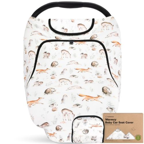 KeaBabies Baby Car Seat Cover for Nursing, Spring, Autumn, Winter, Universal Stretch Fit Car Seat Covers for Babies